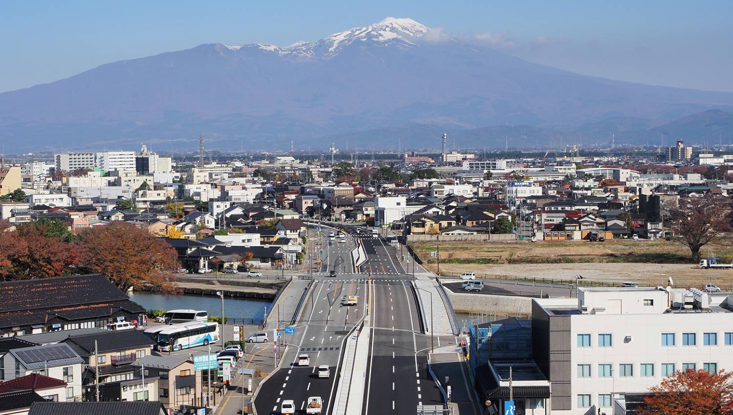 県道豊里十里塚線道路改良工事の画像