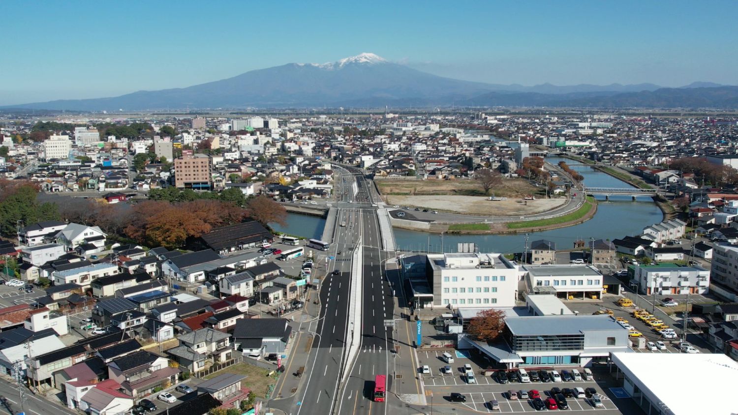 県道豊里十里塚線道路改良工事の画像