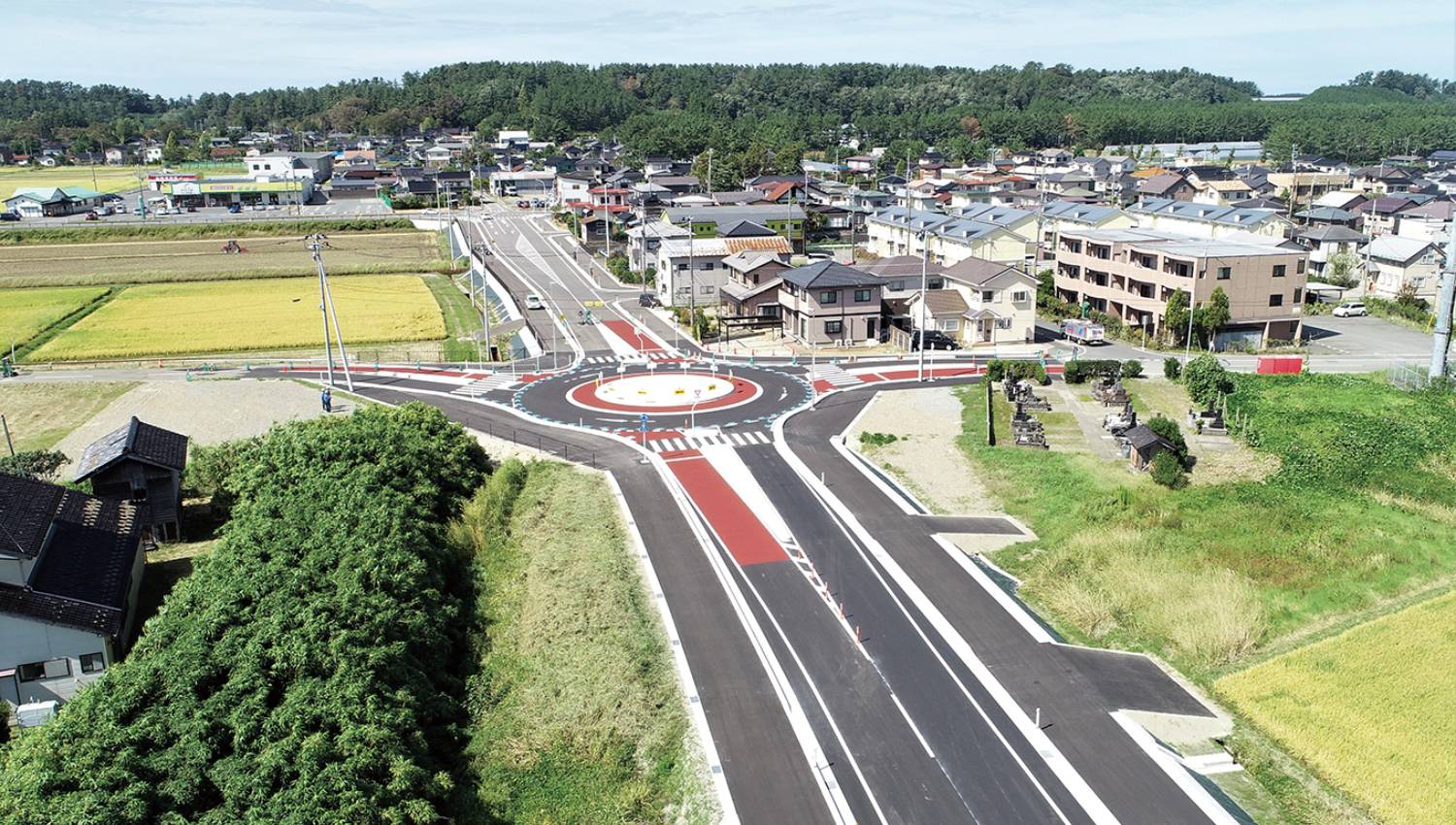 市道錦町坂野辺新田線外道路改良工事の画像