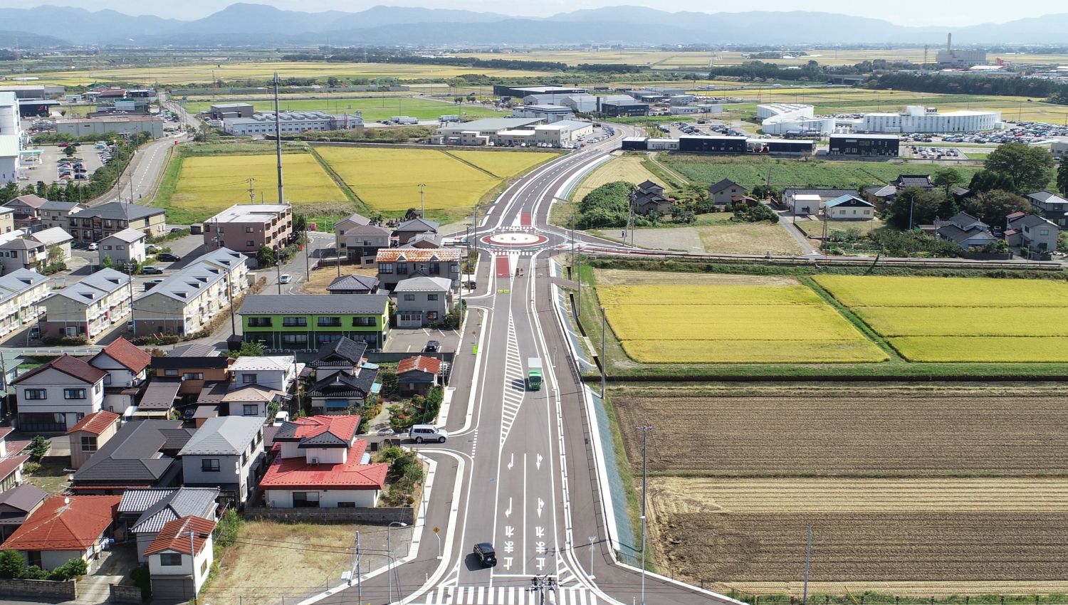 市道錦町坂野辺新田線外道路改良工事の画像