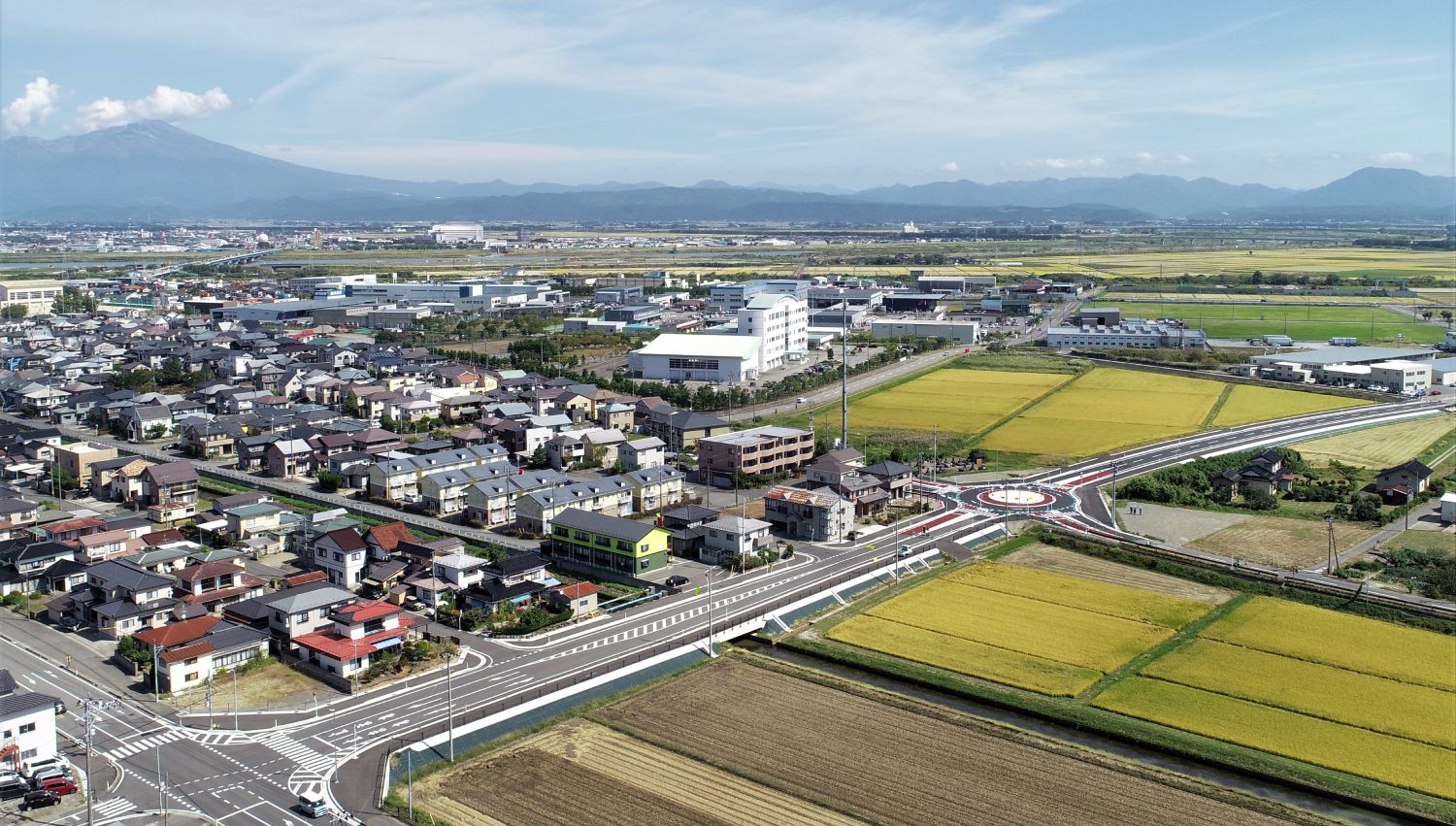 市道錦町坂野辺新田線外道路改良工事の画像