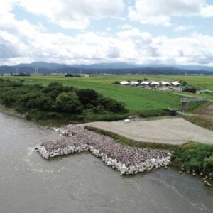 最上川下流古関地区災害復旧工事の画像