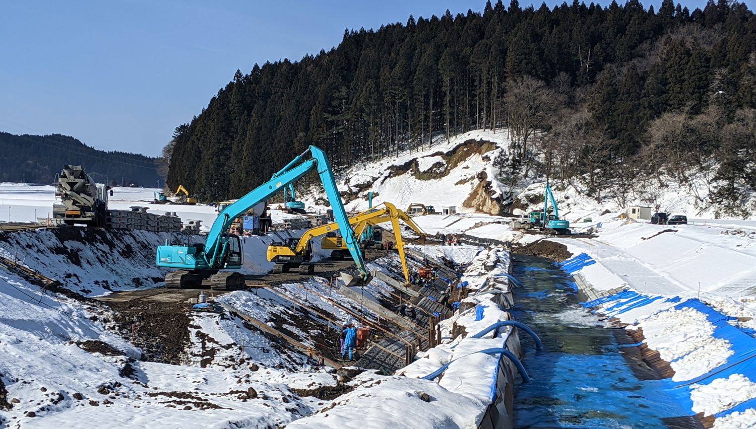 中野俣川取水施設等工事の画像